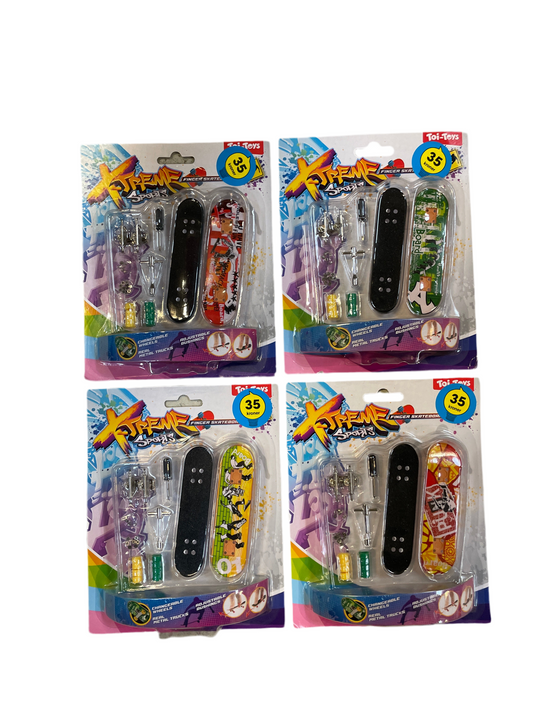 (6kr) (FØR 8kr) Fingerskateboardsæt
