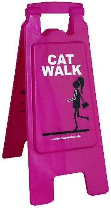 (12kr) Gulvskilt - Cat Walk 62cm