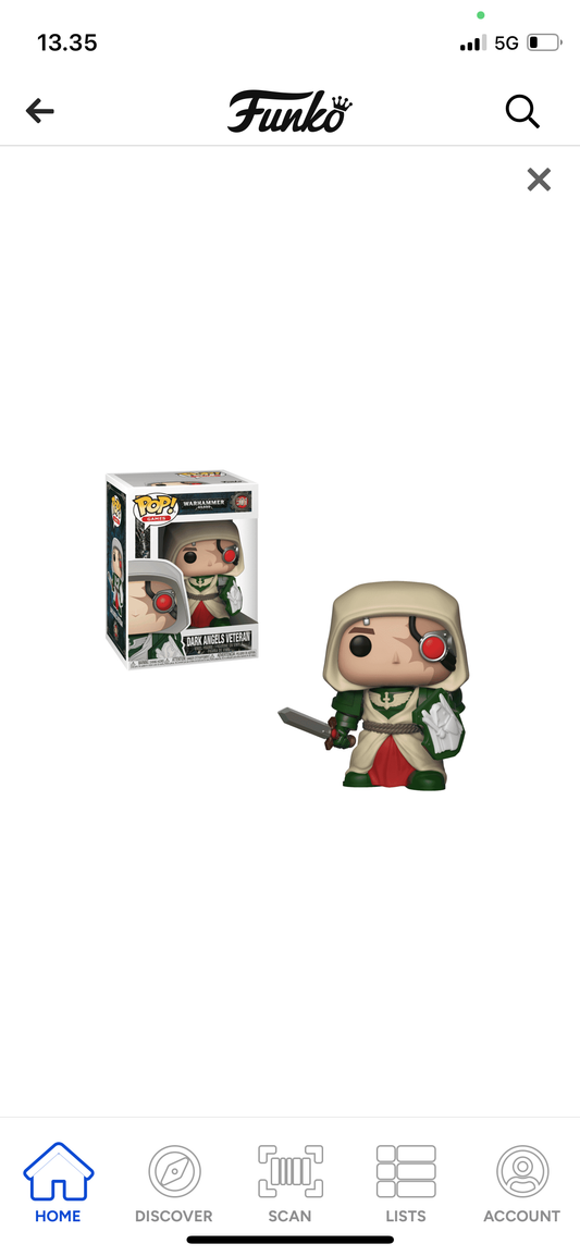 FUNKO POP Dark Angels Veteran #501