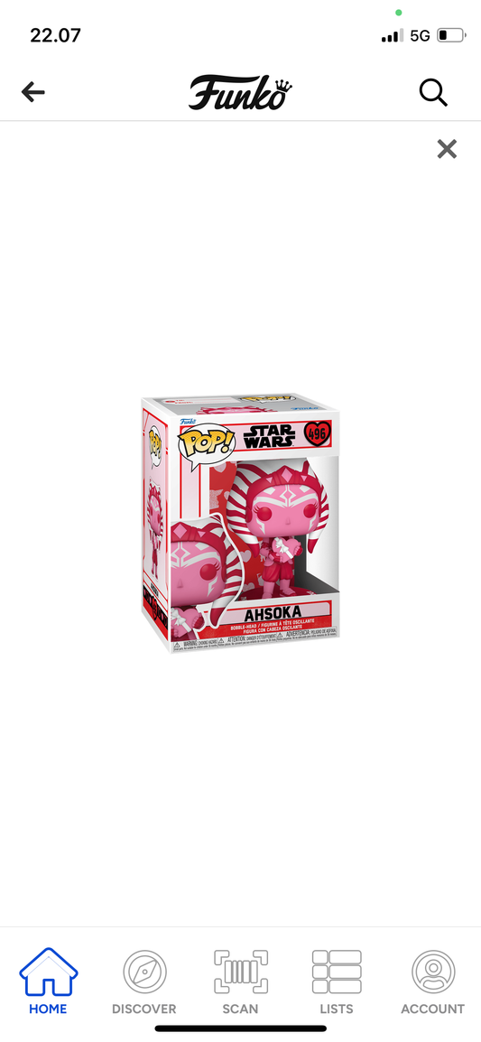 FUNKO POP Ahsoka #496