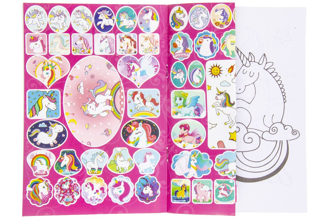 (2,4kr) Unicorn malebog A5