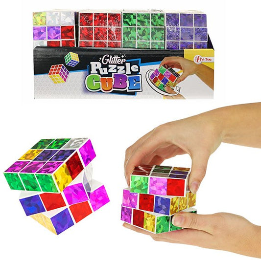 (8kr) Glitter rubiksterning