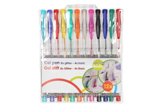 (6kr) (FØR 12kr) Gelpenne 12pak