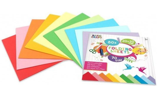 (8kr) Origamipapir, 15*15cm., 50 ark