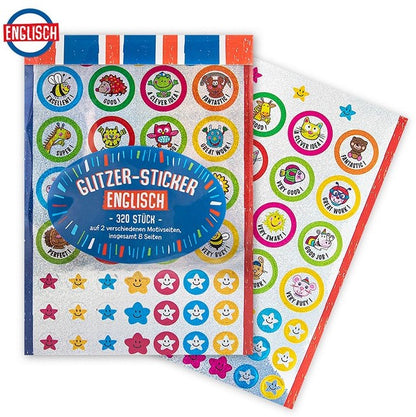 (4kr) Glimmer stickers 320 pr pakke